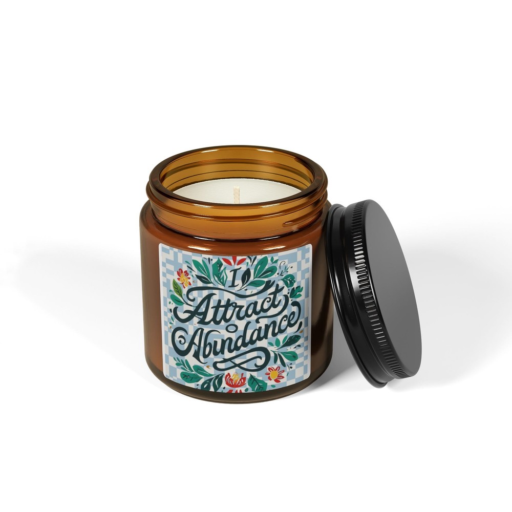 Soy Candle, Manifesting Destiny, Meditation Candle, Amber Jar, Positive Energy