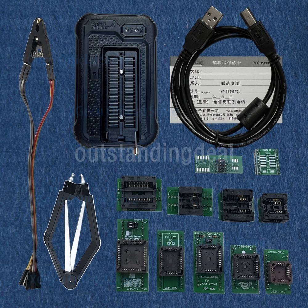 XGecu T48 Universal USB Programmer with 13 Parts Supports 34000+ ICs ot25 #E9