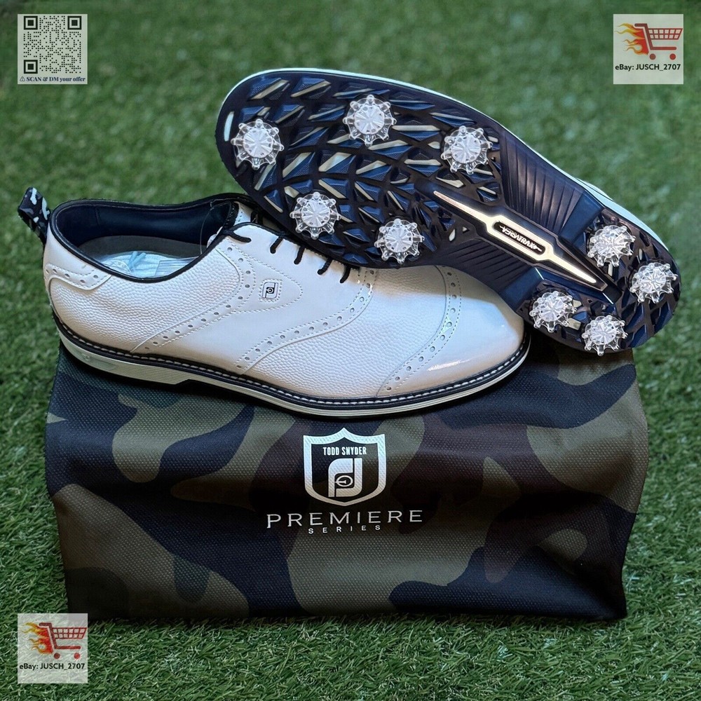 US 10.5 WIDE ⛳️ FootJoy x Todd Snyder Wilcox Golf Shoes Sneaker Mint Julep Saddl