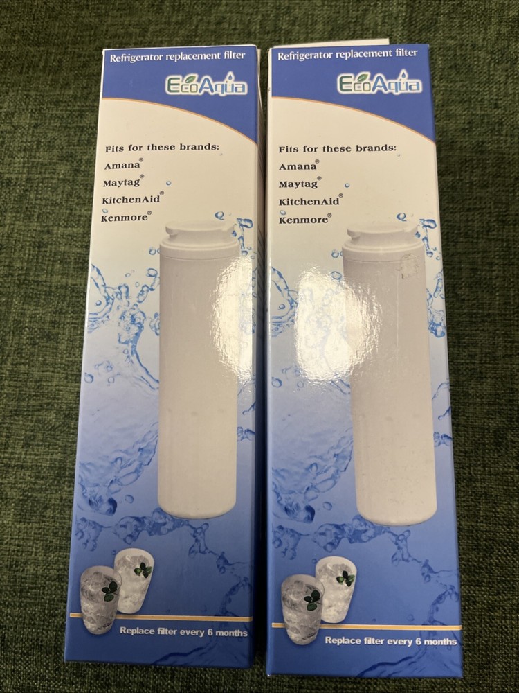 Lot Of 2 Eco Aqua EFF-6007A Refrigerator Water Filters Factory Sealed