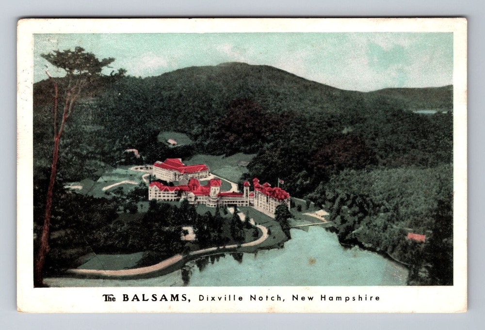 Dixville Notch NH-New Hampshire, The Balsams, Lake Gloriette Vintage Postcard