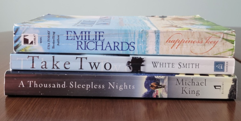 Three Romance Novels including Happiness Key by Emilie Richards. Paperback