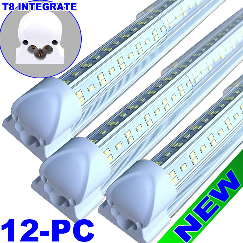 144w 8 foot led shop lights led Strip Lights 12PC Tube Light led hotel Lights