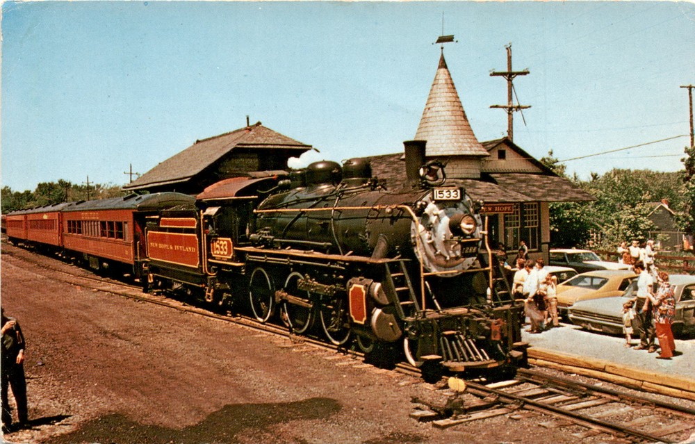 New Hope, Bucks County, Pennsylvania, New Hope and Ivyland Railroad Postcard
