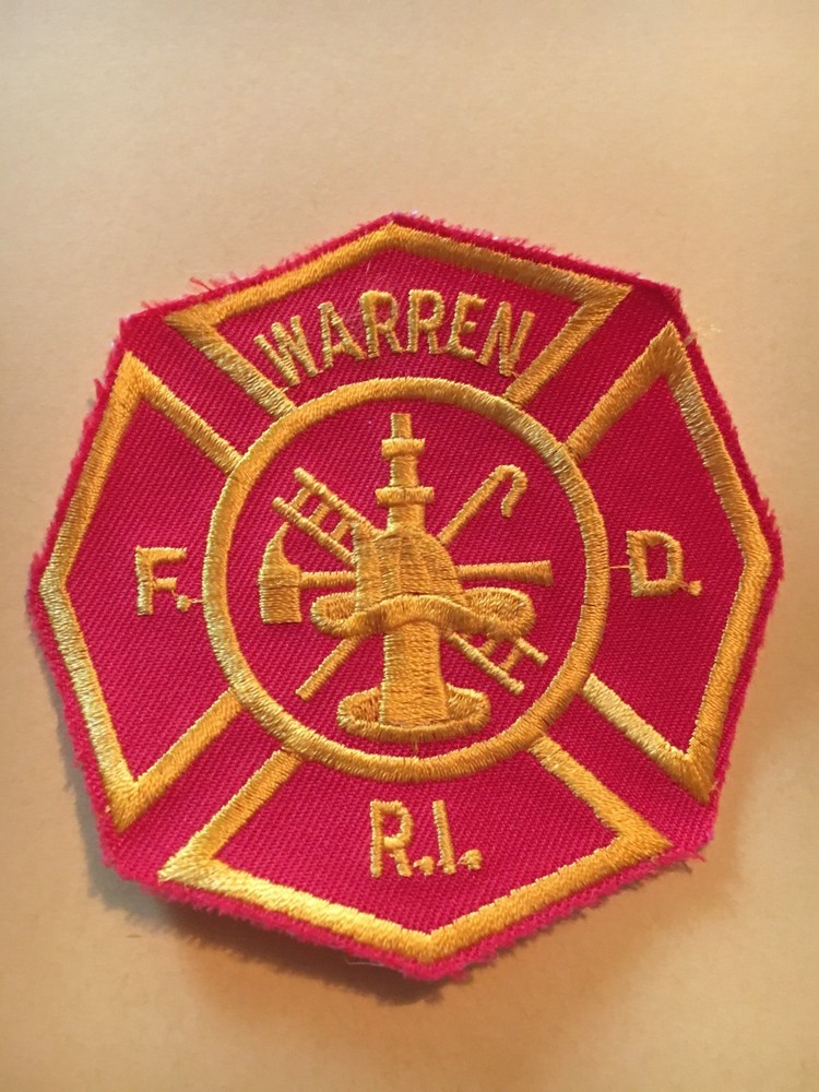 Warren Rhode Island Fire Department Patch