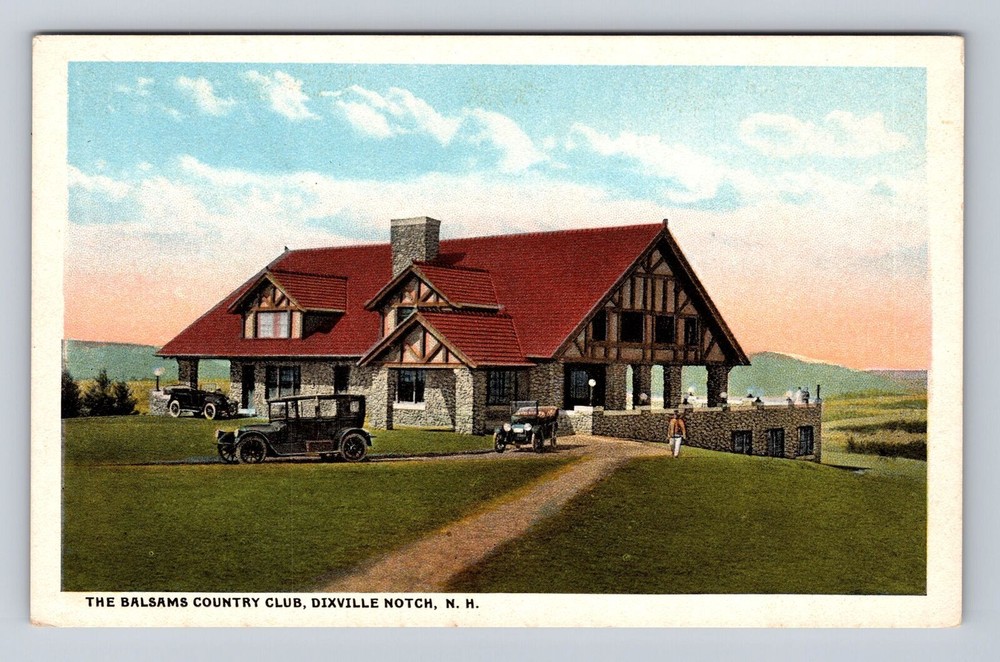 Dixville Notch NH-New Hampshire, The Balsams Country Club Vintage c1915 Postcard