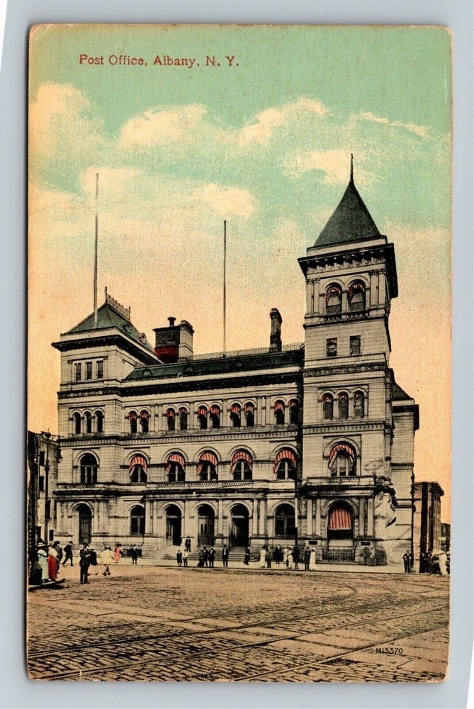 Albany NY-New York Post Office Vintage Souvenir Postcard
