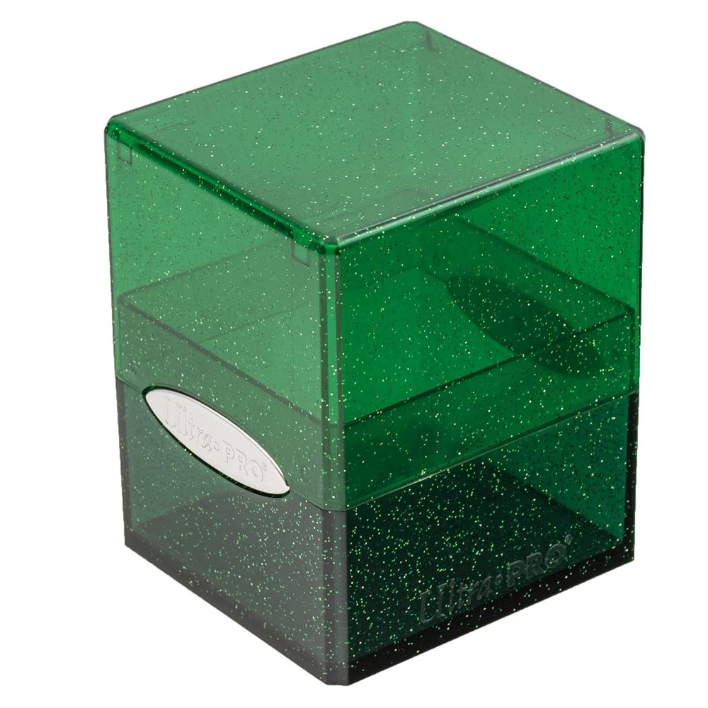 Glitter Green Storage Cube Box for Home Organization-image