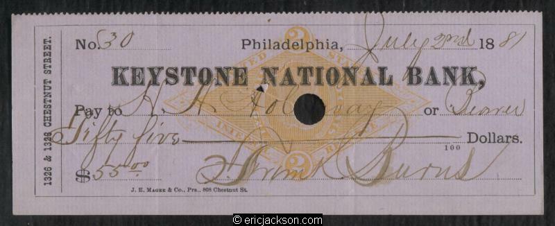 RN-G1 Philadelphia, Pennsylvania. Keystone National Bank