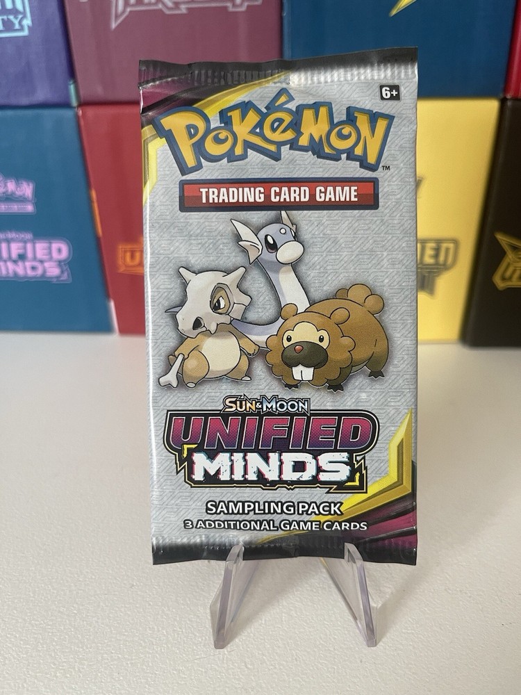 Pokemon Card - Unified Minds - Sampling Pack - 3 Cards - Factory Sealed