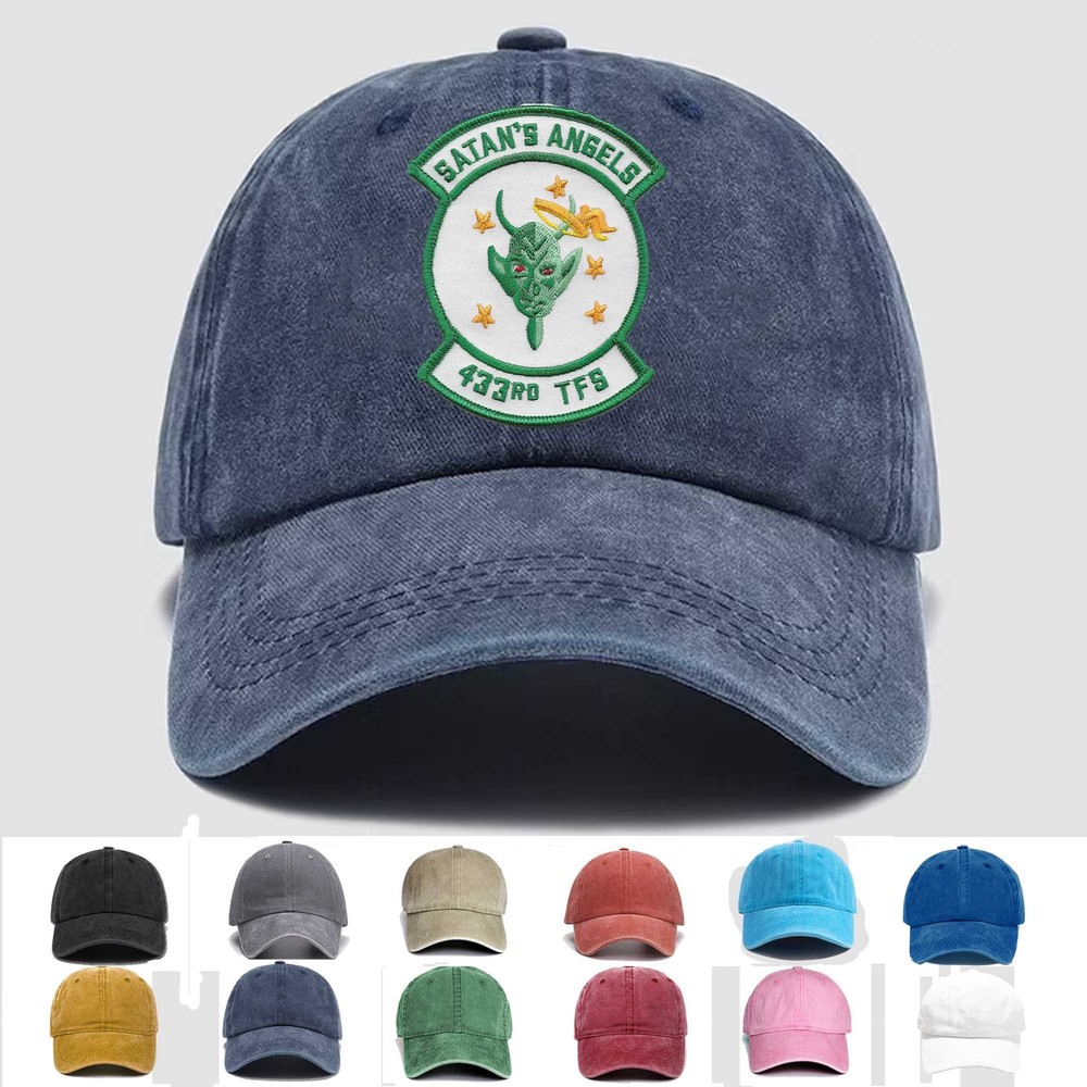 Custom Embroidered Hat 433rd Tactical Fighter Squadron, Veteran Cap, Trucker Hat