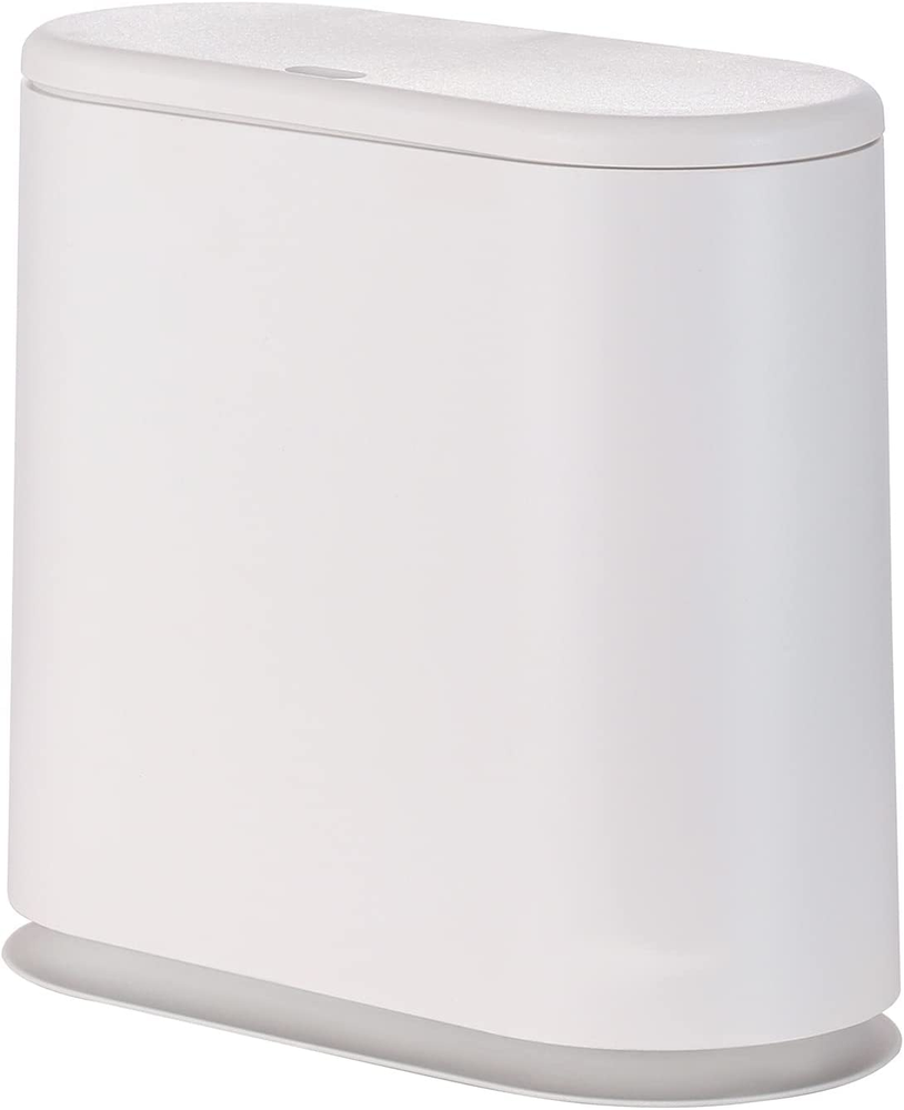 12 Liter Rectangular Plastic Trash Can Wastebasket Press Type Lid 3.17 Gallon