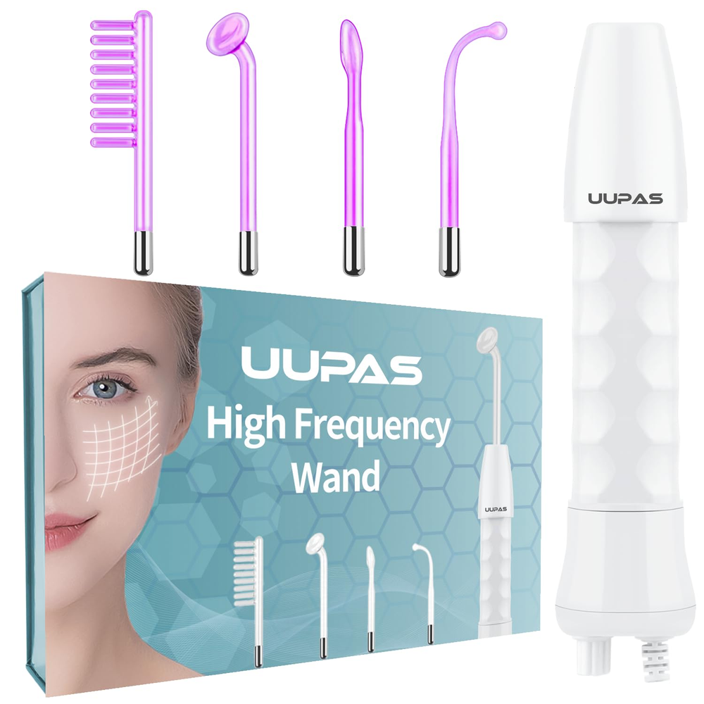 Uupas Portable High Frequency Facial Wand for Skin Rejuvenation