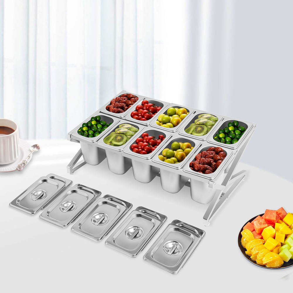 Spice Rack, Inclined Expandable Spice Rack Set, Countertop Condiment Holder
