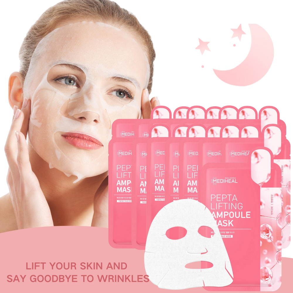 Youth-Boosting Peptide Collagen Face Mask Set – 30 Pack for Firming & Hydration-image