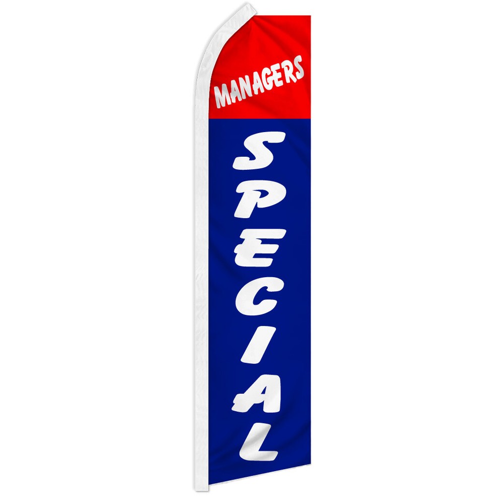 Manager’s Special Swooper Feather Flutter Flag for Dealerships