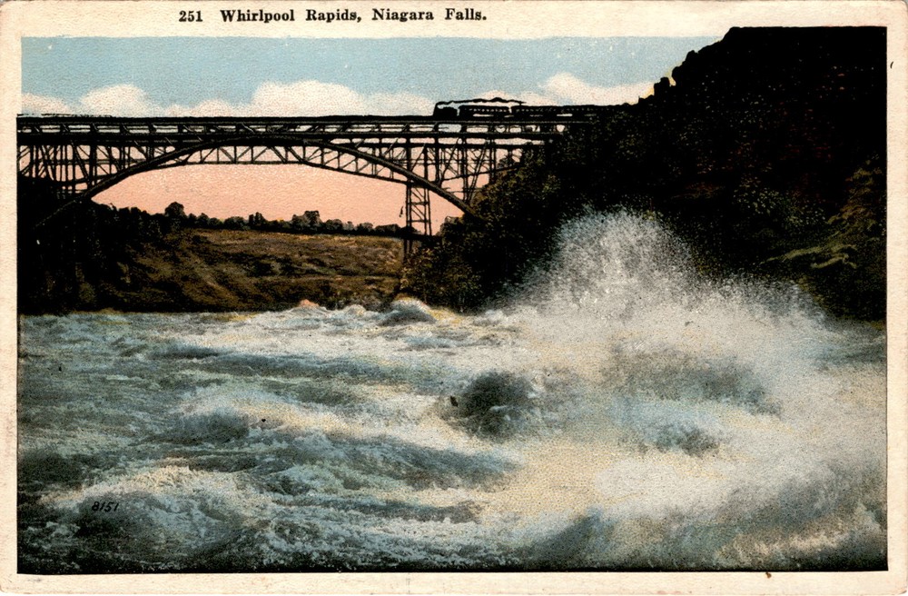 Whirlpool Rapids, Niagara Falls, Single Arch Street Bridge, Grand Postcard