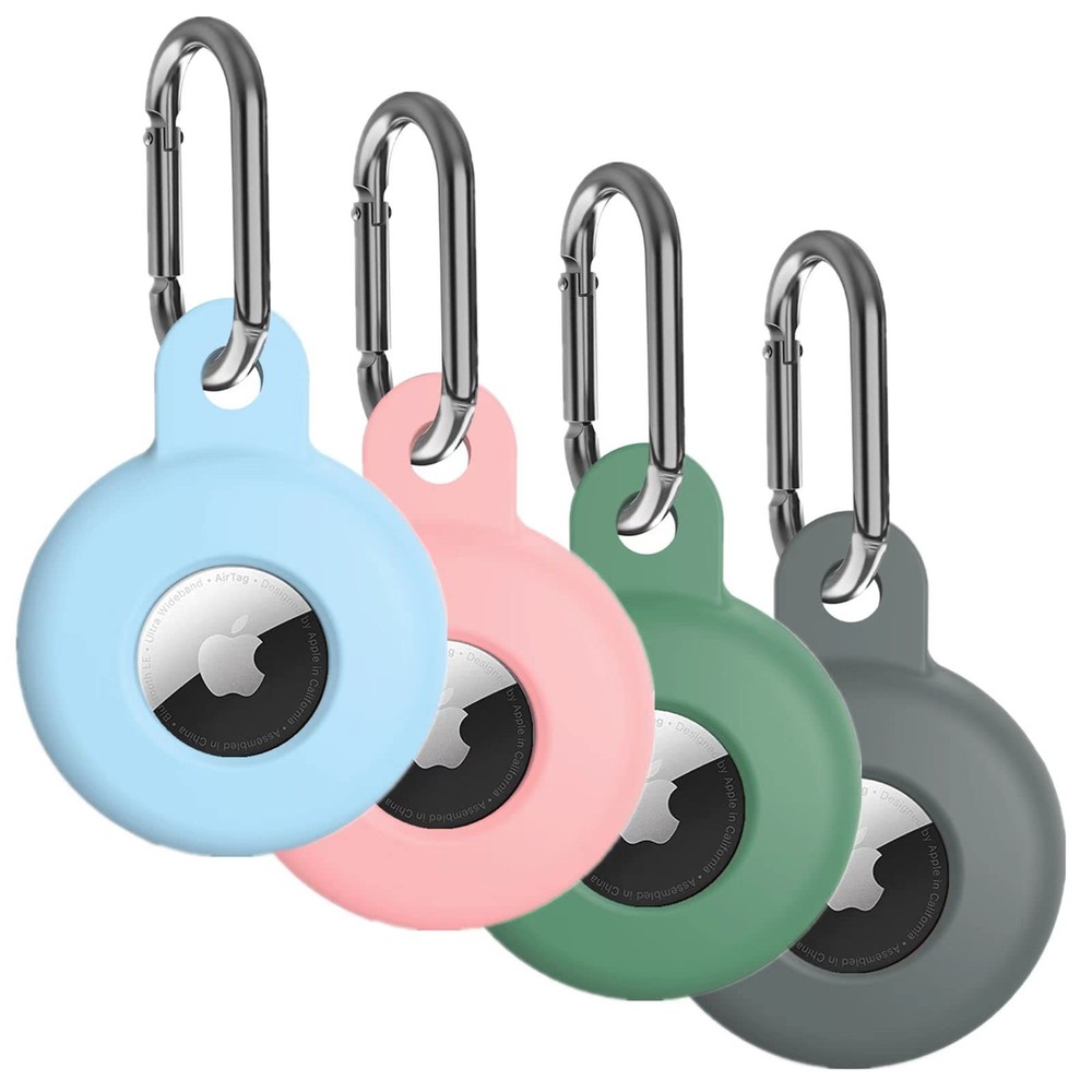 4 Pack Anti-Lost AirTag Case Holder for Apple AirTag Keychain Accessories