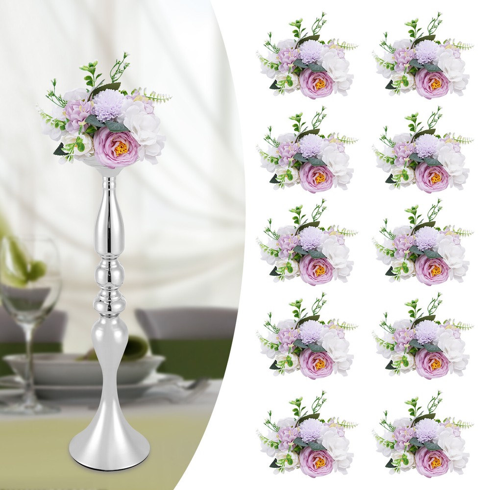 10pcs Artificial Silk Mixed Flower Fake Wedding Bouquet DIY Home Party Decor