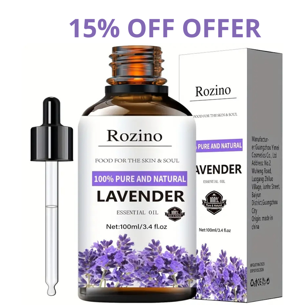 Lavander Essential Oil 3.38oz, 1For Skin Care, Massage, Shower, Diffuser Relax