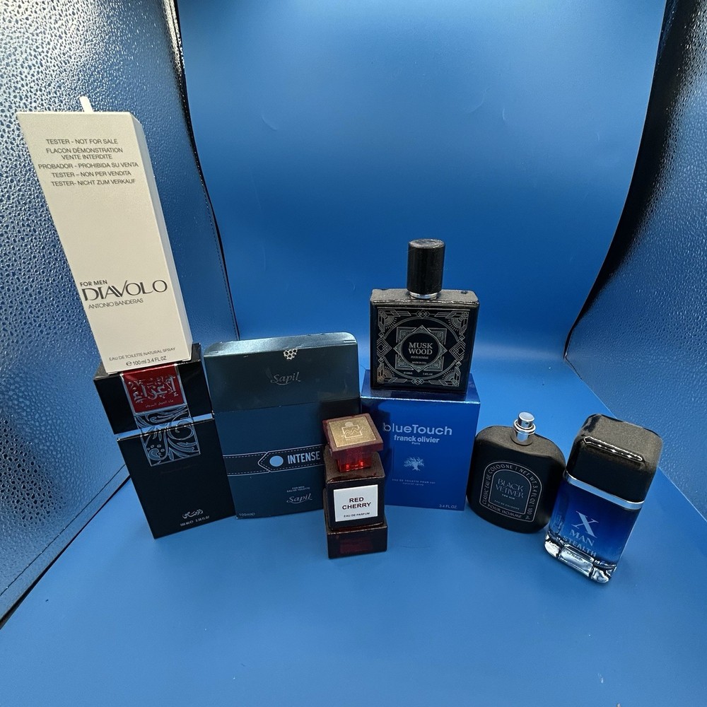 COLOGNE LOT OF 8 Lattafa Pride, Rasasi, Sapil , And More
