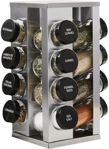 Kamenstein Revolving Spice Rack with 16 Jars