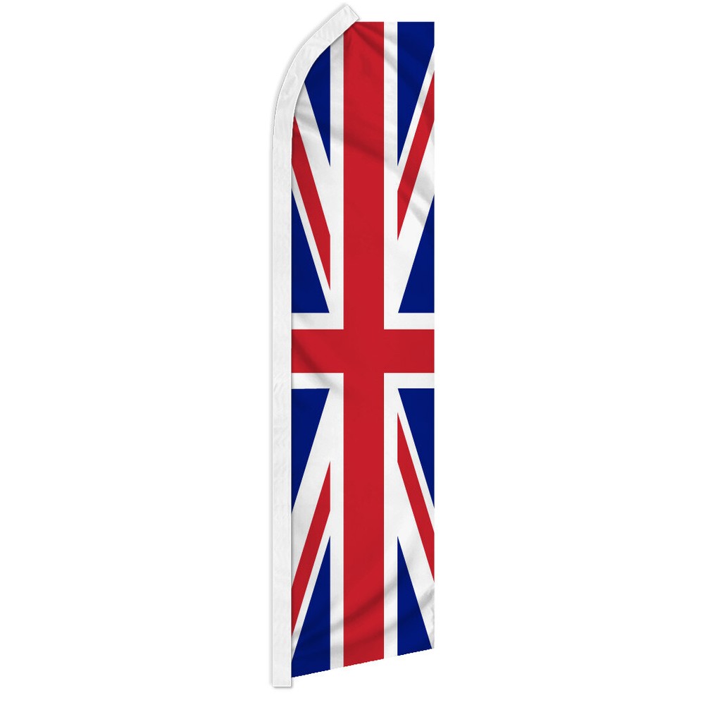 UK Swooper Feather Flutter Flag - British Themed Wind Catcher