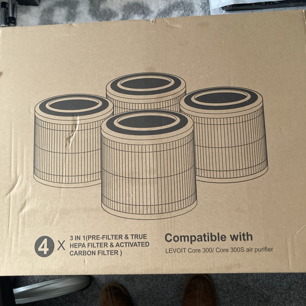 4 Pack 3 In 1  Replacement Filters Compatible With Levoit Core 300/ Core 300S
