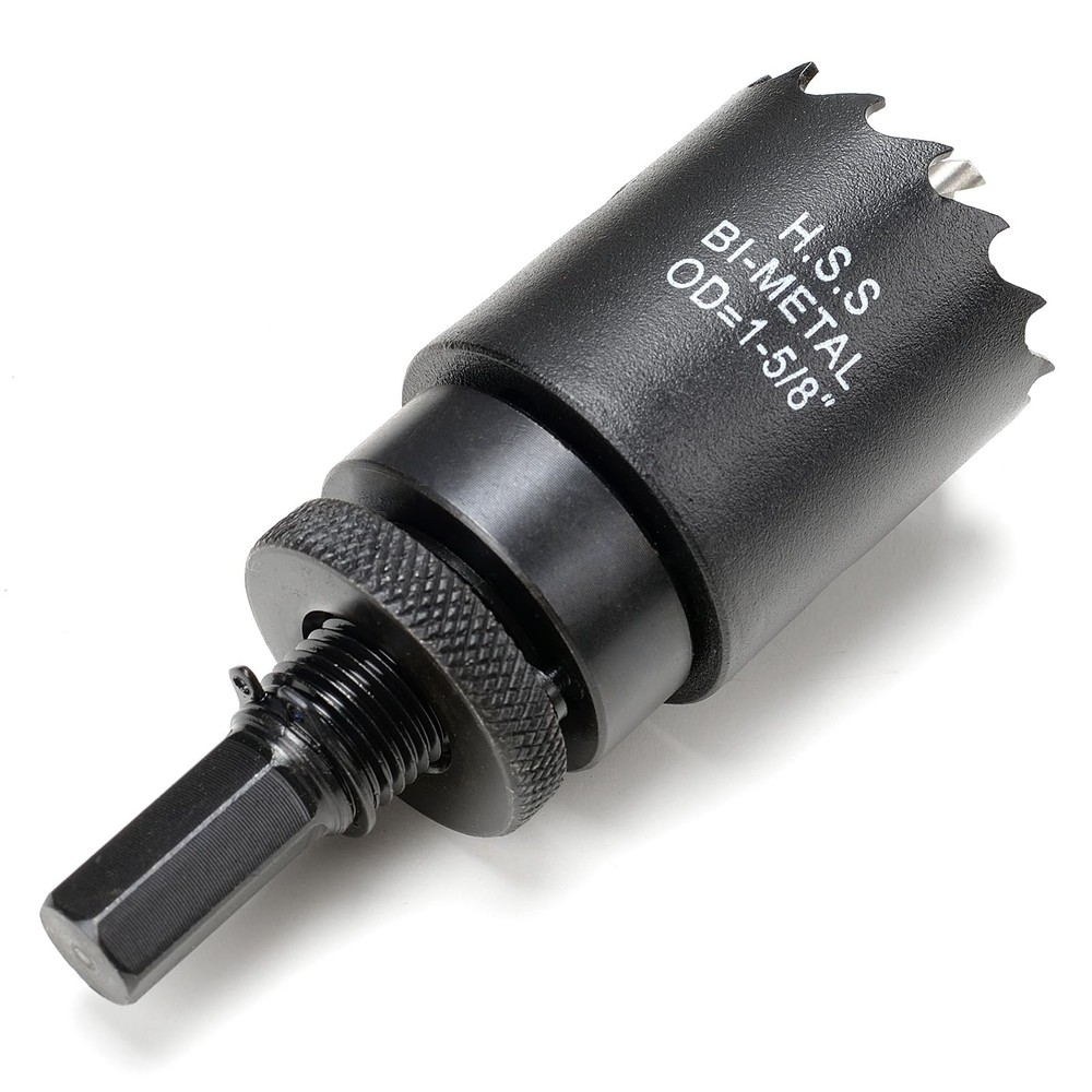 1-5/8 inch Hole Saw for Metal and Plywood, Bi-Metal Circular Wood Drill Bit C...