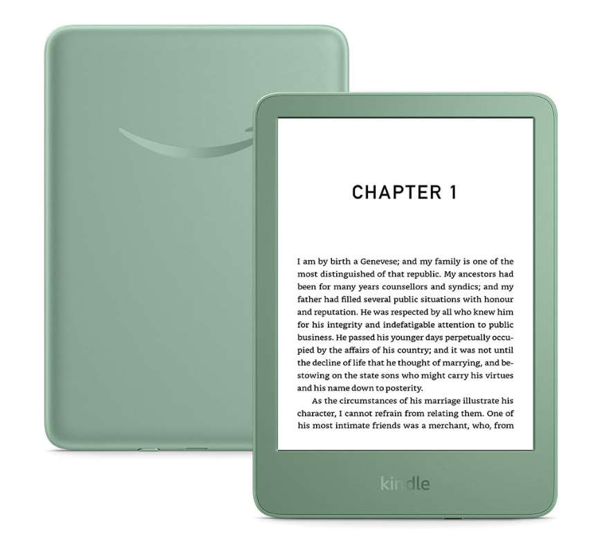 Amazon Kindle (Newest 11th Gen) 16GB Lightest Most Compact Green With ADs