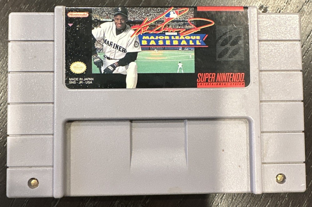 SNES Nintendo Ken Griffey Jr. Major League Baseball Cartridge
