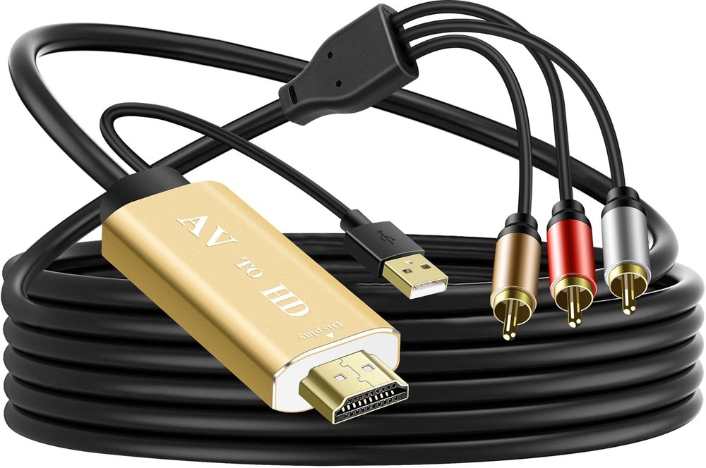 RCA to HDMI Converter for Smart TV 1080P in Aluminum Alloy