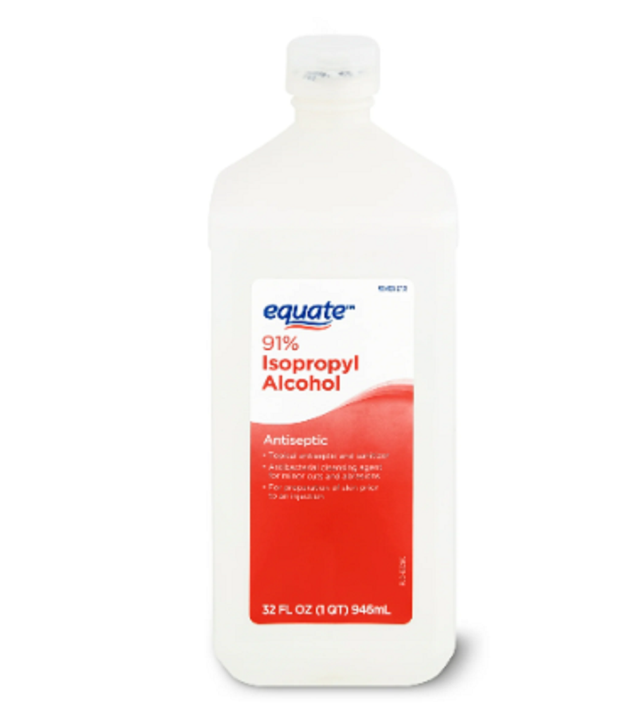Equate 91% Isopropyl Antiseptic Alcohol Liquid 32 fl oz