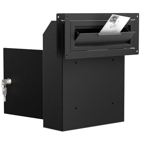 Secure 1.2mm Steel Through-the-Door Mail Drop Box for Payments-image