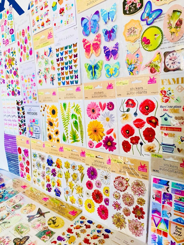 444+ Stickers Animal Cats Paws Birds Butterflies Flowers Plants Farmhouse Garden