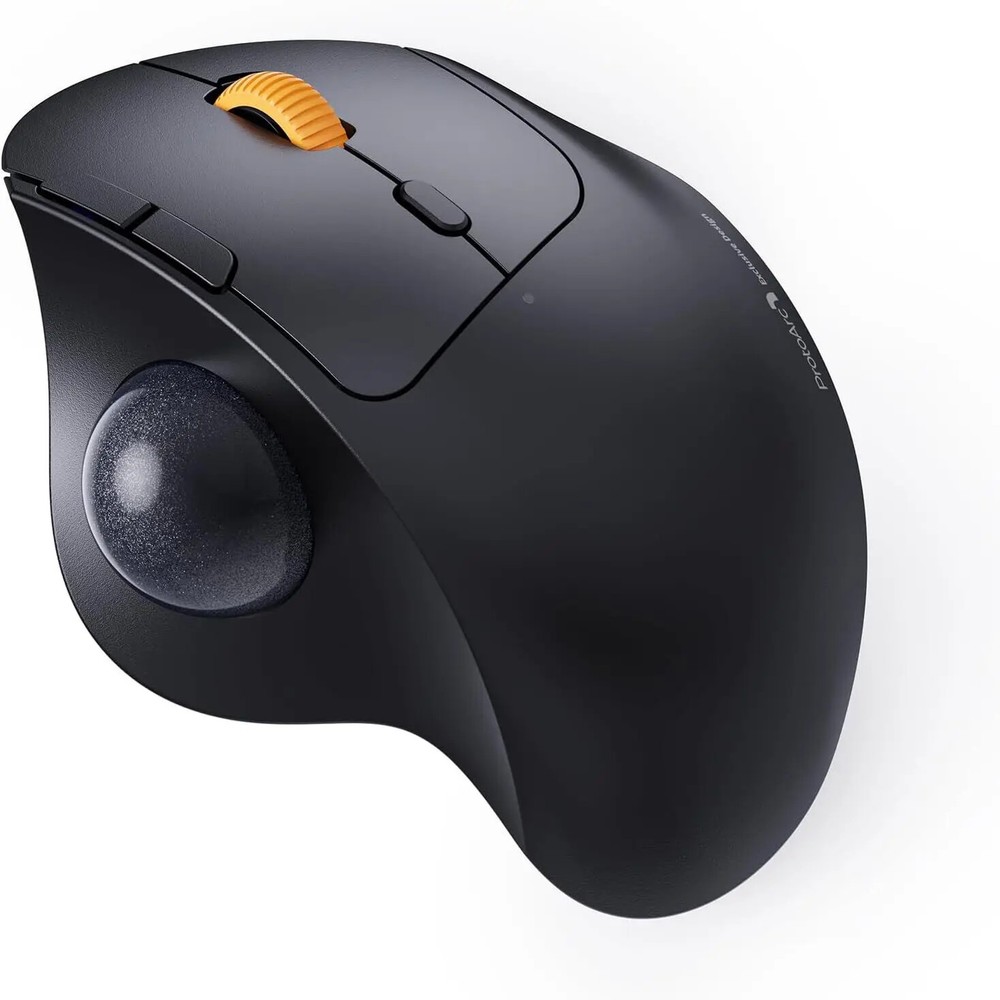 Ergonomic 2.4G Wireless Trackball Mouse with Bluetooth for Computers