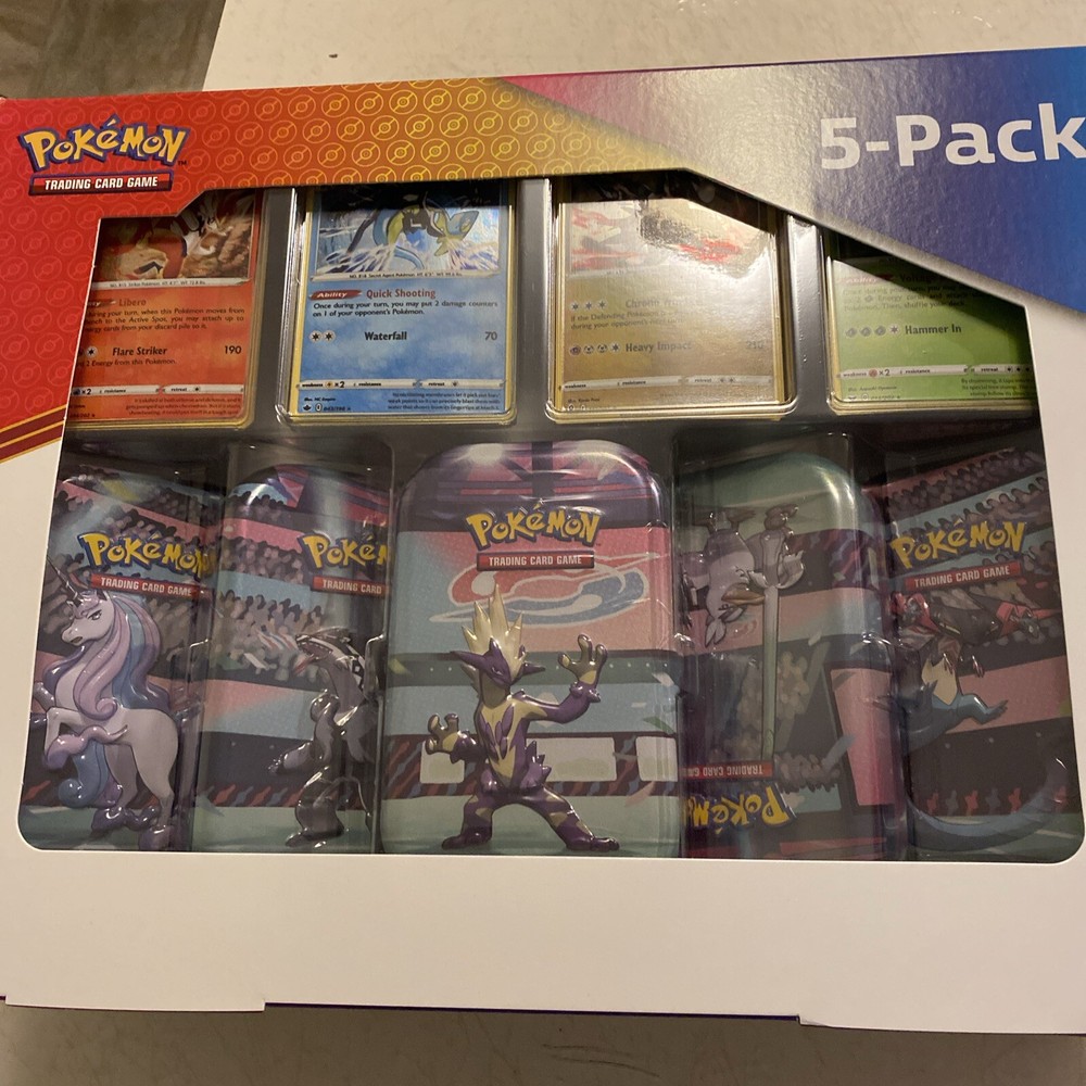 Costco Pokémon 5 Pack Galar Pals Mini (C22) Tins