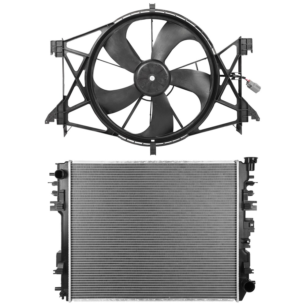 Electric Engine Radiator Cooling Fan Kit For Ram 1500 2011-2018 Ram 3500 2013