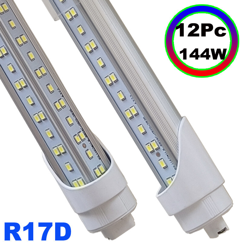 8Ft R17d HO 144W T8 LED Tube Light Bulbs V-shape 8Foot LED Shop Light Bulb 6500K