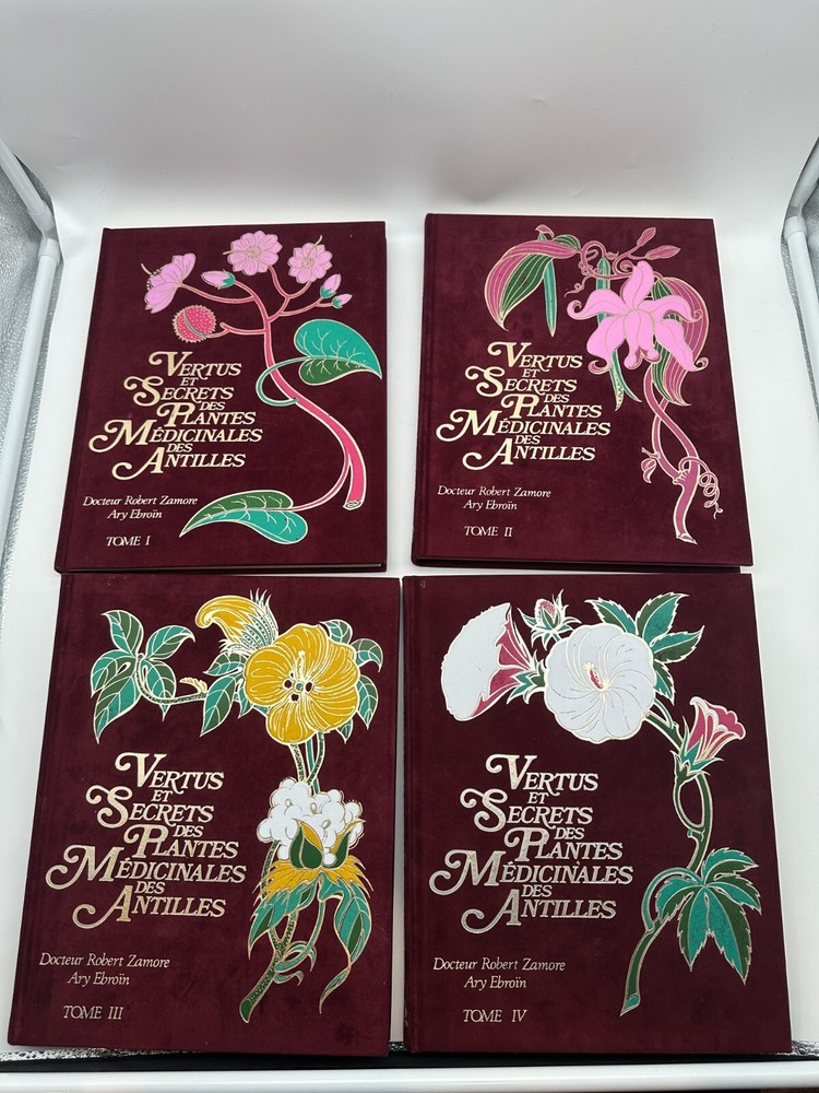 Discover the Healing Power of 1984 Antilles Medicinal Plants Velvet Set