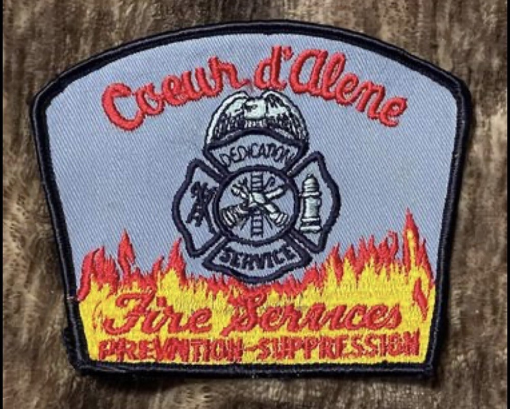 1 *RARE* Coeur d'Alene (Kootenai County) ID Idaho Fire Patch.  First Responder