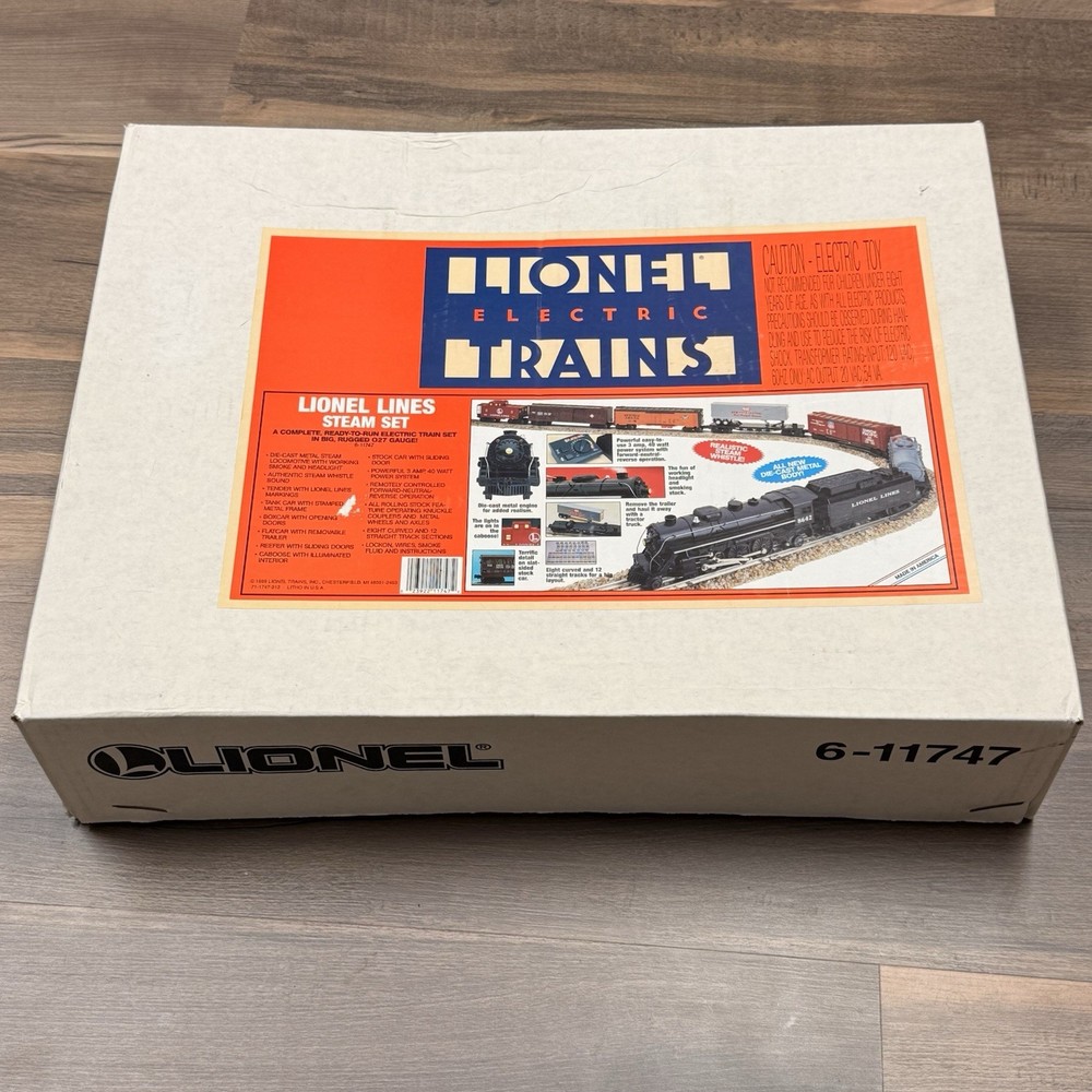 Lionel 6-11747 O Gauge Lionel Lines Steam Train Set No Locomotive