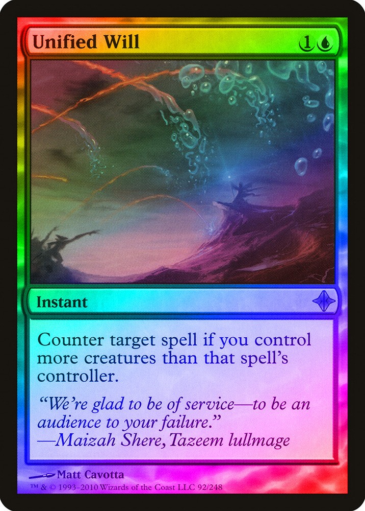 Unified Will FOIL Rise of the Eldrazi PLD Blue Uncommon MAGIC CARD ABUGames-image