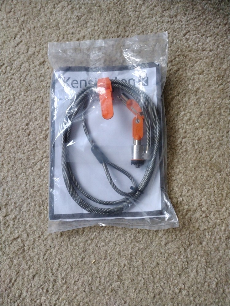 Kensington Laptop Lock MicroSaver Keyed Laptop Lock with High-Carbon, Cut-Resist