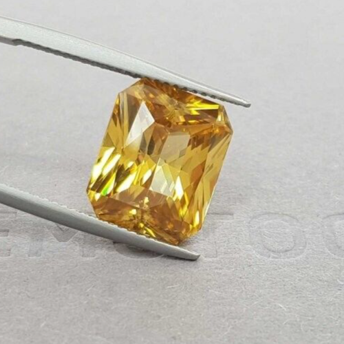 Radiant Natural Yellow Zircon Faceted 5-7Ct EGL Certified Loose Gemstone