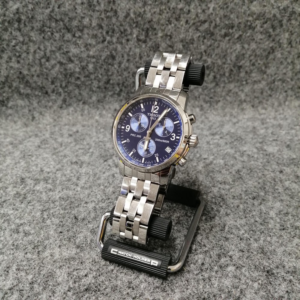 TISSOT T461 Men's Watch Quartz Round Silver Swiss Made With Box