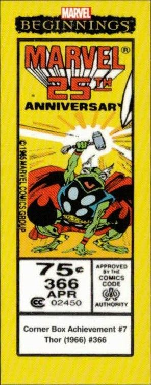 2022 Upper Deck Marvel Beginnings Corner Box Achievement CB366 Throg