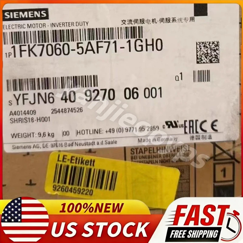 1FK7060-5AF71-1GH0 New In Original Factory Sealed Box Siemens Servo Motor Fast D