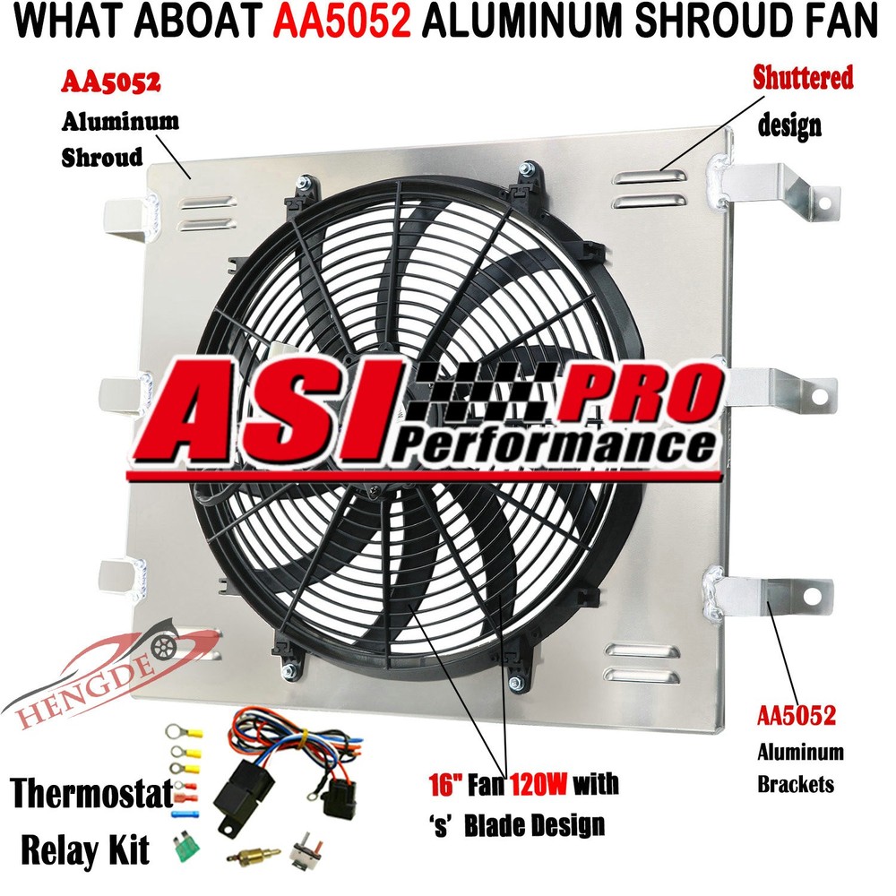 Aluminum Shroud Fan Relay For 1955-59 1956 Chevy Truck Pickup GMC Suburban Panel