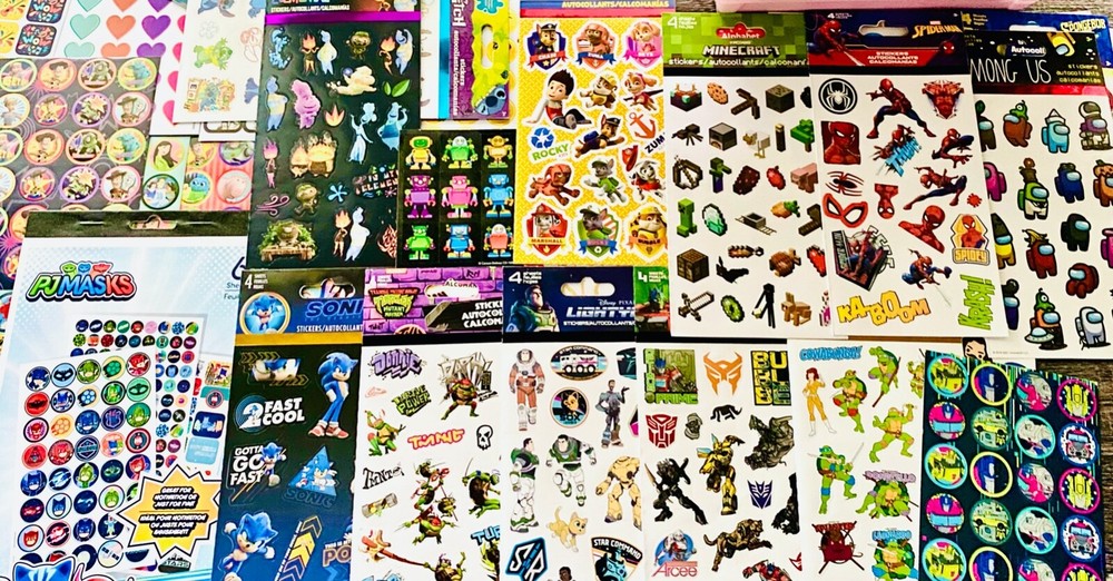 Movie Cartoon Stickers Bundle - 25 Quality Packs for Teachers Teens Girls